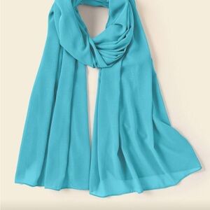 Elegant Turquoise Scarf